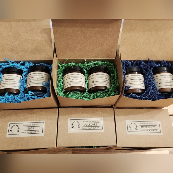 One 1989 Taylor Swift Inspired Candle Gift Box - Set of Two 4oz Candles - Picture 2 of 4
